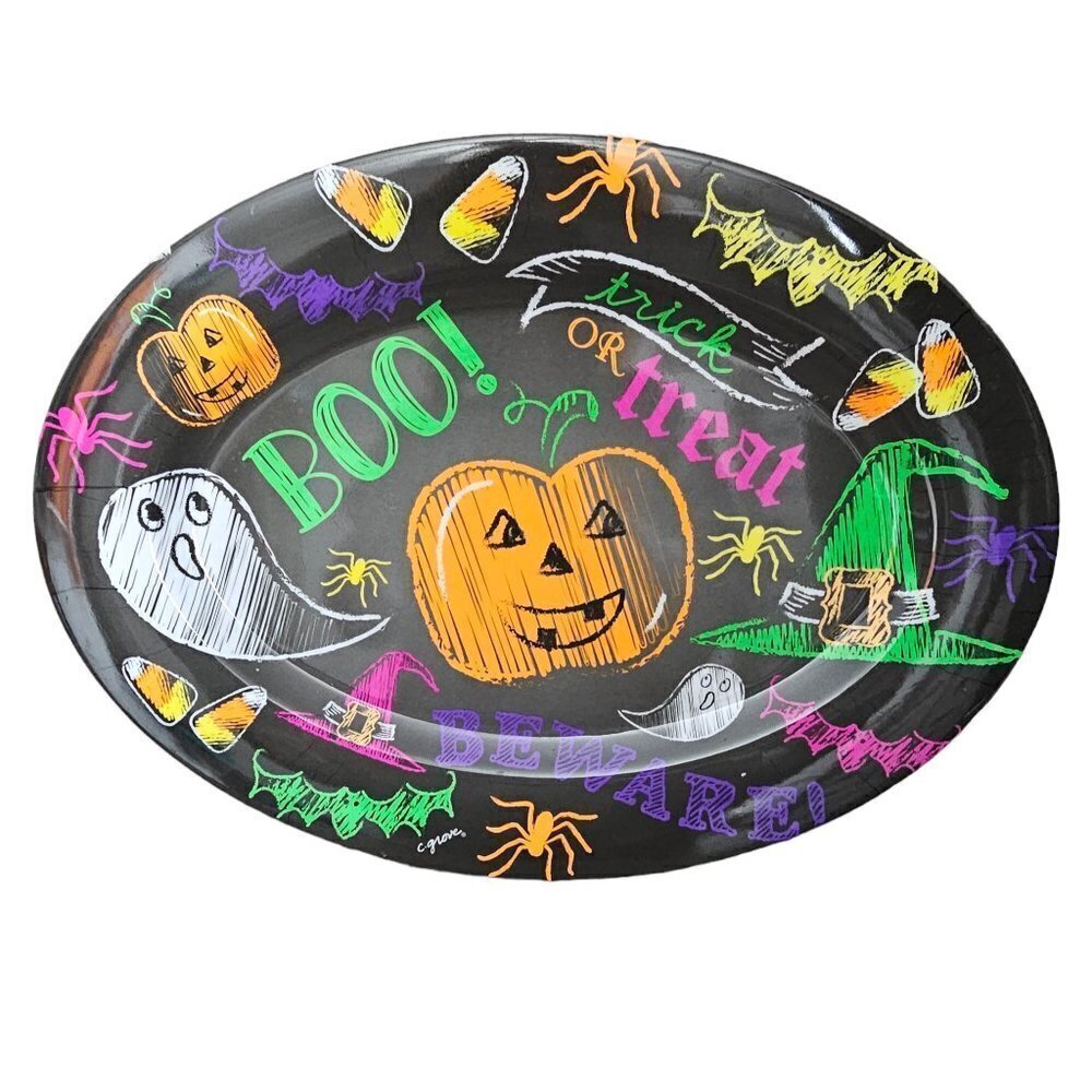 🚨053 Citrus Grove Halloween Melamine Serving Tray Platter